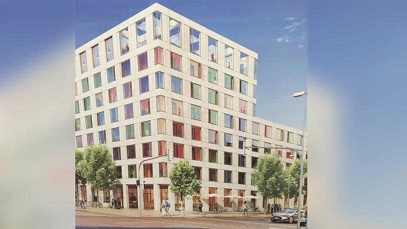 "Wohnen unterm Regenbogen": So soll das Haus aussehen.