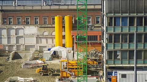 Eine gigantische Baustelle für ein riesiges Projekt: Hier entsteht die Haltestelle "Hauptbahnhof" für die Zweite S-Bahn-Stammstrecke.