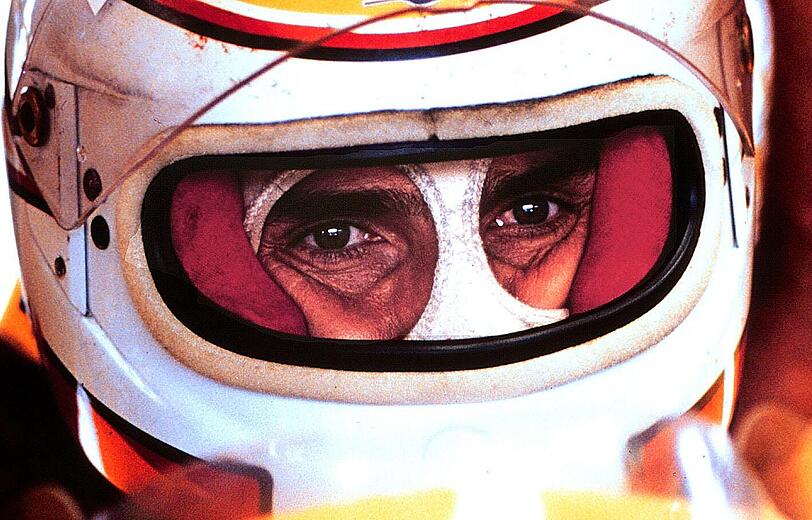 Auch unter diesem Helm versteckt sich ein Mehrfach-Titelträger: Nelson Piquet wurde insgesamt drei Mal Formel 1-Weltmeister.