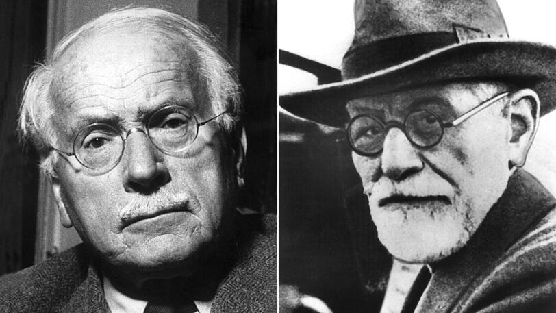 Carl G. Jung (links) und Sigmund Freud.