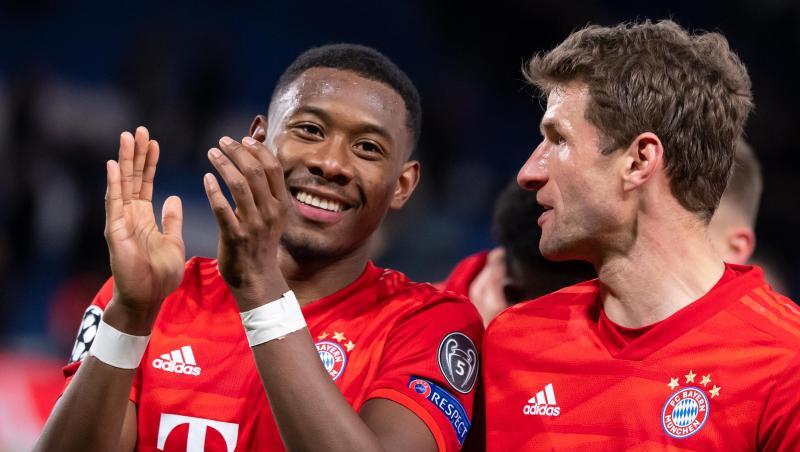 David Alaba (l) macht in der Innenverteidigung des FC Bayern einen starken Job. David Alaba (l) macht in der Innenverteidigung des FC Bayern einen starken Job.