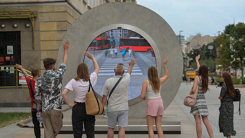 Auch für München? Die Städte Vilnius und Lublin sind durch ein Livestream-Portal verbunden.