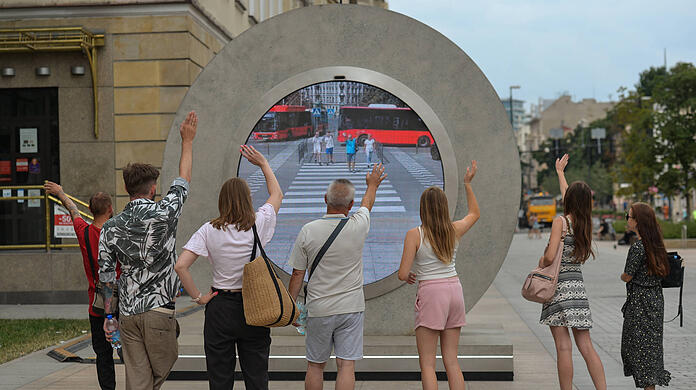 Auch für München? Die Städte Vilnius und Lublin sind durch ein Livestream-Portal verbunden.