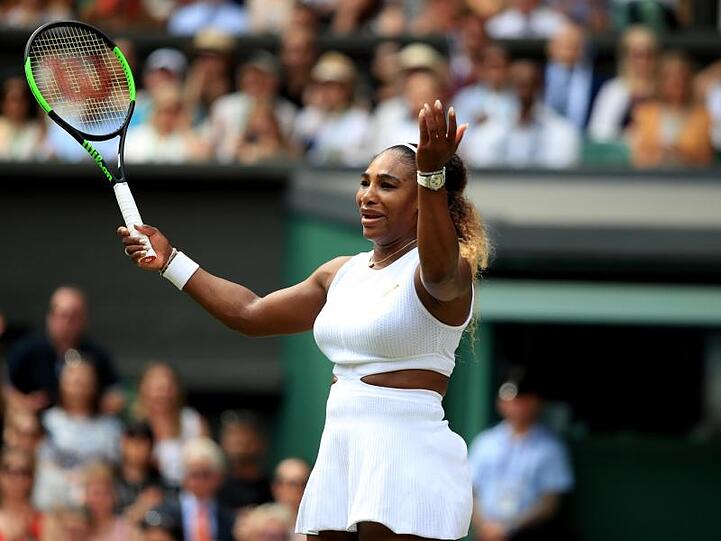 Verzweifelt: Serena Williams war im Wimbledon-Finale gegen Simona Halep chancenlos.
