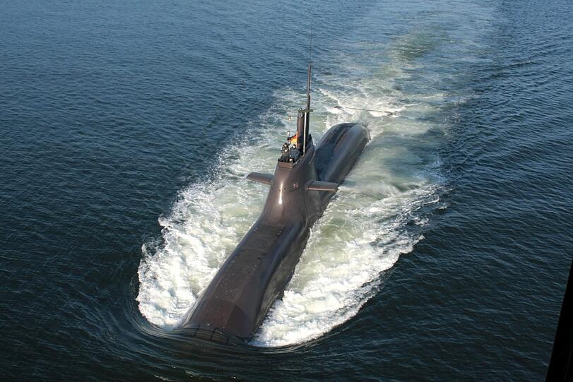 Ein U-Boot aus der deutschen Waffenschmiede ThyssenKrupp
