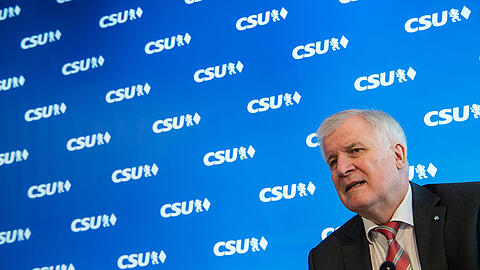 Horst Seehofer bei der CSU-Vorstandssitzung in München.