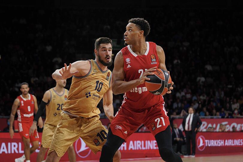 Augustine Rubit (rechts) droht für das Euroleague-Spiel gegen Olimpia Mailand auszufallen.