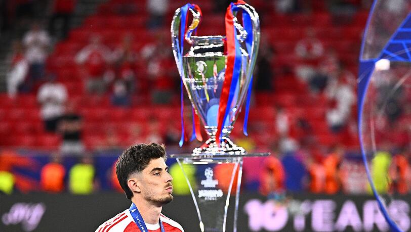 Kai Havertz muss weiter auf den ersten Champions-League-Titel mit Arsenal warten. Kai Havertz muss weiter auf den ersten Champions-League-Titel mit Arsenal warten.