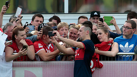 Bei den Bayern-Fans beliebt: Franck Ribéry.