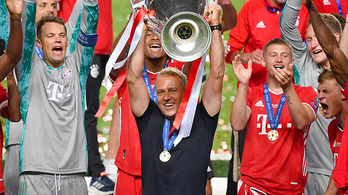 Hansi Flick holte mit dem FC Bayern 2020 die Champions League – nun trifft er als Trainer des FC Barcelona auf seinen Ex-Klub.