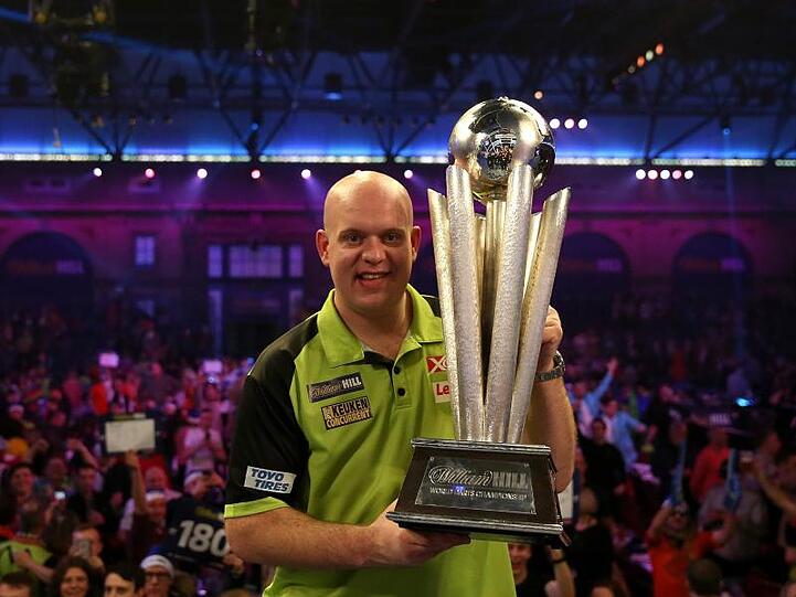 Michael van Gerwen wurde zum dritten Mal Darts-Weltmeister.