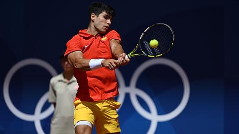 Carlos Alcaraz lieferte sich mit Novak Djokovic ein hochklassiges Olympia-Finale.