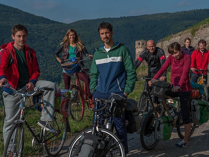 Florian David Fitz bei seiner letzten alljährlichen Radtour