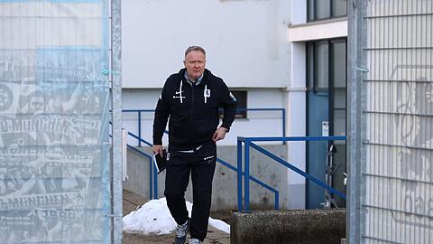 Frank Schmöller auf der Großbaustelle TSV 1860 München.