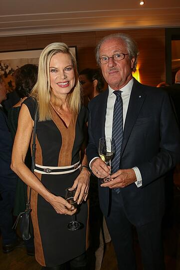 Moderatorin Nina Ruge und Wolfgang Reitzle.