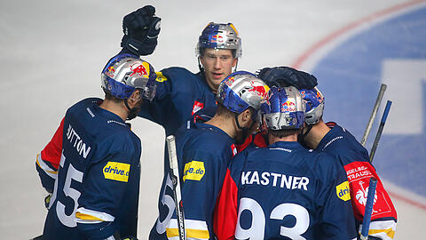 Der EHC Red Bull München siegt im Derby gegen Augsburg.
