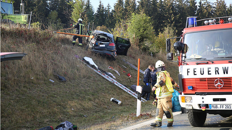 Bilder vom Unfallort an der A9.