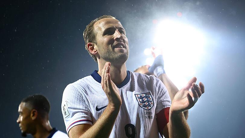 Er führt England mit einem Doppelpack zur WM: Bayern-Stürmer Harry Kane.