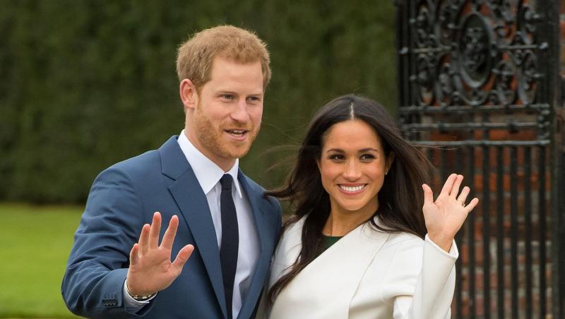 Der britische Prinz Harry und Meghan Markle nach der Bekanntgabe ihrer Verlobung. Der britische Prinz Harry und Meghan Markle nach der Bekanntgabe ihrer Verlobung.