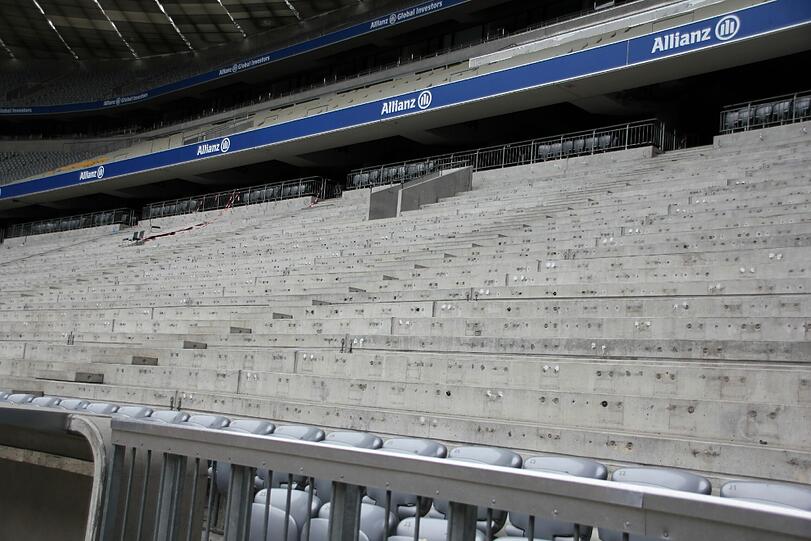 Umbau in der Allianz Arena: Die Bilder