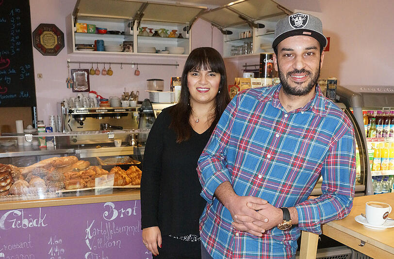 Issam und Baran Ben Ahmed in ihrer Boulangerie.