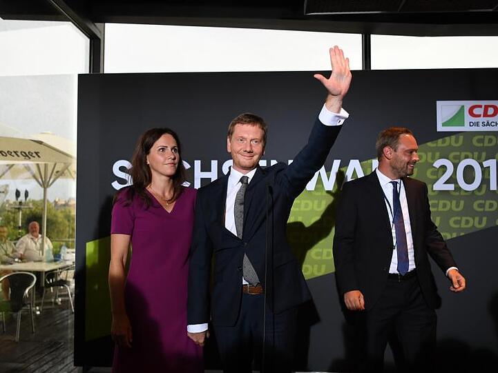 CDU-Ministerpräsident Michael Kretschmer: "Das freundliche Sachsen hat gewonnen."