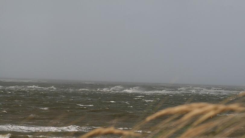 Der erste Herbststurm erreicht Norderney. Der erste Herbststurm erreicht Norderney.