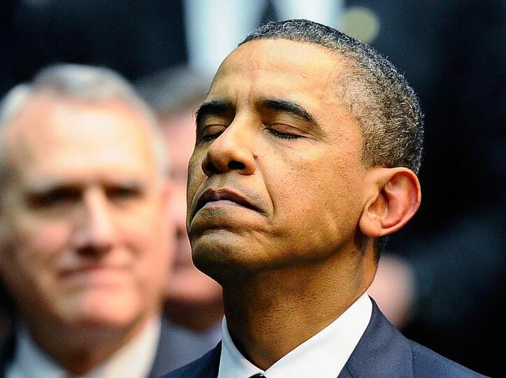 Barack Obama bei der Trauerfeier