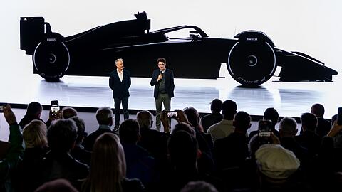 Jonathan Wheatley und Mattia Binotto (r) sind bei Audi in der Verantwortung.