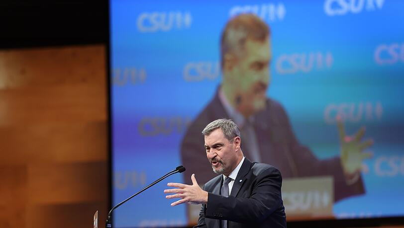 Markus Söder greift die AfD frontal an. Markus Söder greift die AfD frontal an.