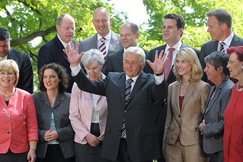Frank-Walter Steinmeier und sein Team