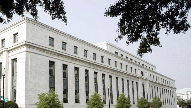 Das Gebäude der US-amerikanischen Notenbank Federal Reserve in Washington. Das Gebäude der US-amerikanischen Notenbank Federal Reserve in Washington.