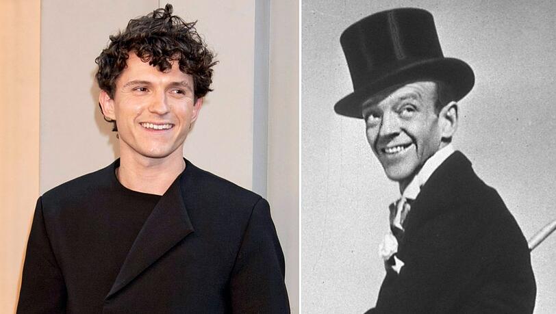 Tom Holland (l.) wurde schon 2021 als Fred Astaire in einem kommenden Biopic best&auml;tigt.