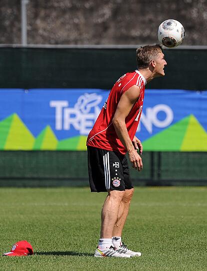 Schweini im Einzeltraining in Riva.