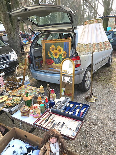 So war der Flohmarkt in Daglfing.