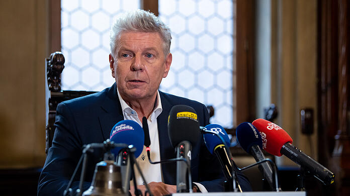 Münchens OB Dieter Reiter bei der Pressekonferenz am Donnerstag.