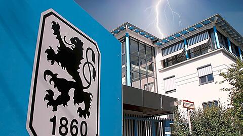 Die Löwen in der Krise: Über der Geschäftsstelle der Blauen tobt einmal mehr ein heftiges Gewitter. Fotos: imago