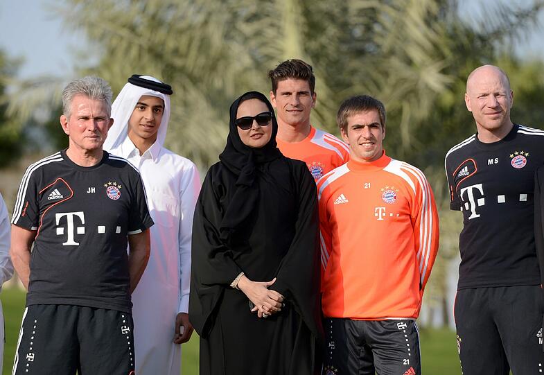Der FC Bayern am dritten Trainingstag in Doha.