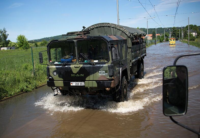 Aktuelle Fotos zum Hochwasser in Dresden: Bilder von der FLut