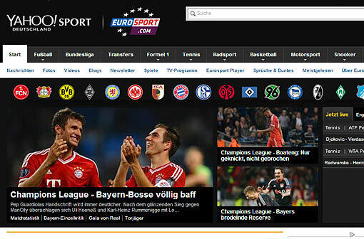 eurosport.de schreibt: "Champions League - Bayern-Bosse völlig baff"
