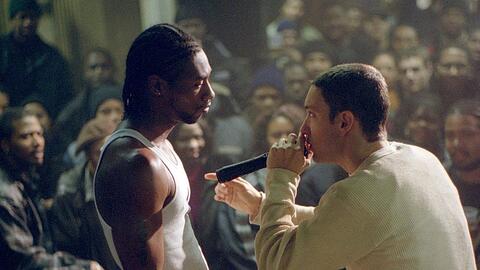 Nashawn Breedlove (li.) und Eminem in "8 Mile".