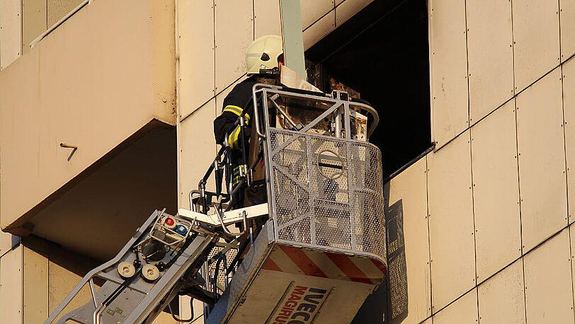 Im siebten Stock brach das Feuer aus.