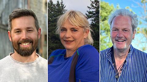Jakob, Annette und Turner (v.l.) wollen sich verlieben.