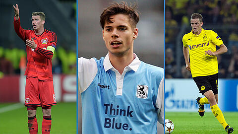 Spielten einst für die Löwen: Sven (r.) und Lars Bender (l). Julian Weigl hat jetzt das Interesse englischer Vereine auf sich gezogen.