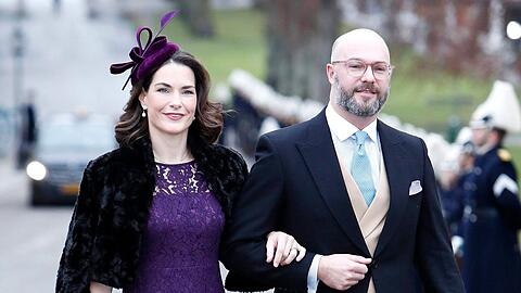 Emma und Oscar Magnuson gehörten bei königlichen Familienfeiern dazu. Das Foto zeigt sie bei der Taufe von Prinz Gabriel im Jahr 2017.