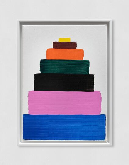 Torte? Martin Creed hat am Stand von Rüdiger Schöttle einen tollen Auftritt: "Work No. 3797”.