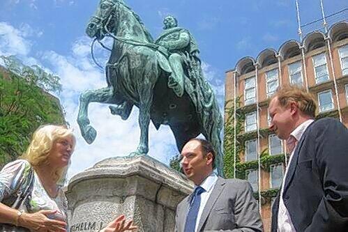 Kämpfen fürs Kaiserdenkmal (v. l.): Monika Wigand, Andreas Krieglstein und Thomas Stahl.