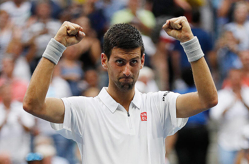 Im Finale der US Open: Titelverteidiger und Weltranglistenerster Novak Djokovic.