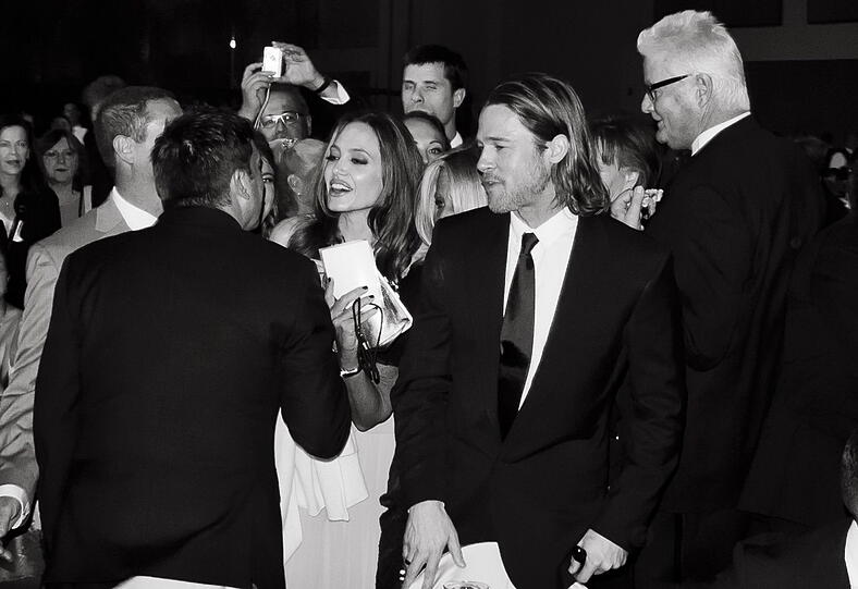 Manfred Baumann war Angelina Jolie und Brad Pitt ganz nah