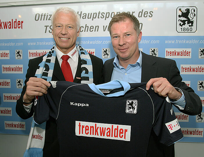 Optimismus aus dem Jahr 2007: Trenkwalder-Boss Hermann Mairhofer (l.) mit dem damaligen Sportdirektor Stefan Reuter.